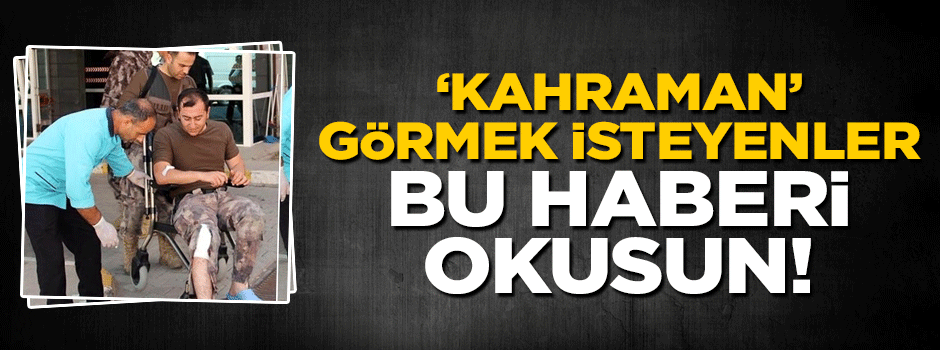 Yaralanan polis ayağına dikiş attırıp operasyona döndü