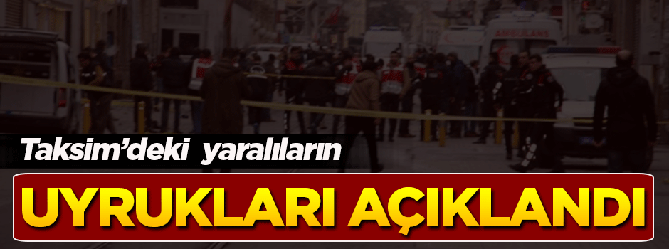 Yaralıların uyrukları açıklandı