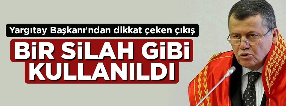 Yargıtay Başkanı İsmail Rüştü Cirit'ten dikkat çeken FETÖ çıkışı