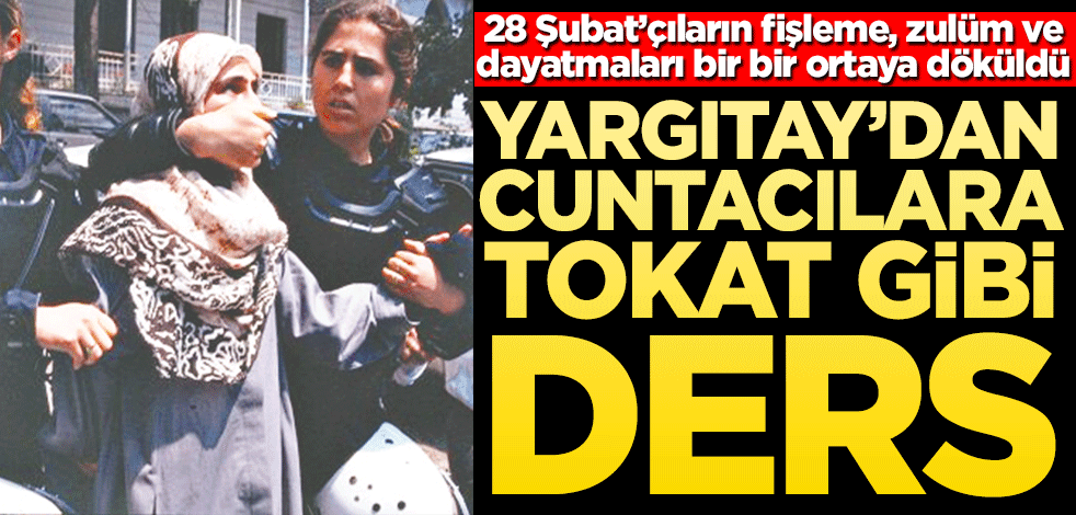 Yargıtay’dan cuntacılara tokat gibi ders!