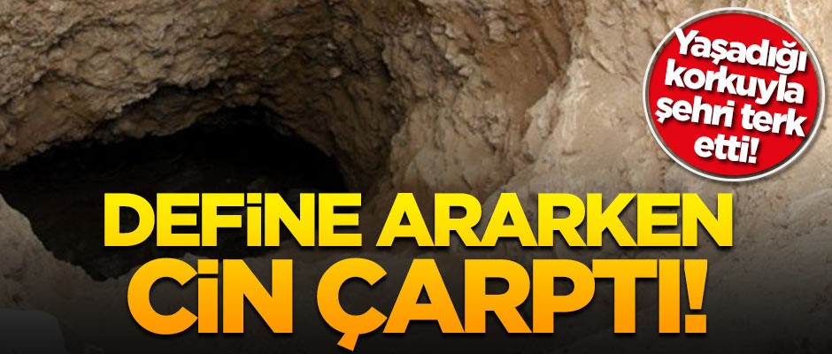 Define ararken cin çarptı!