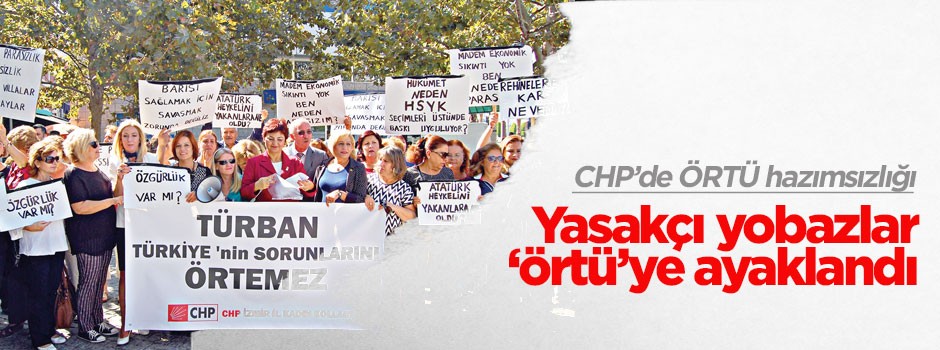 Yasakçı yobazlar ‘örtü’ye ayaklandı