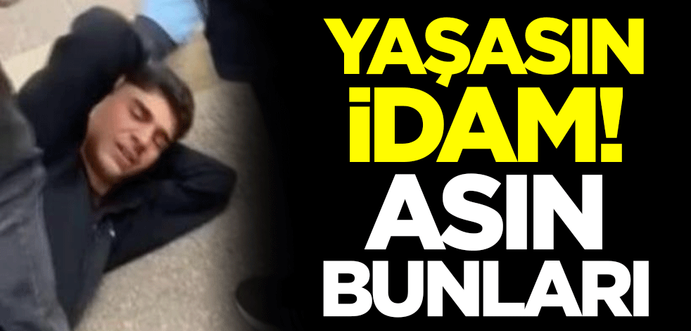 Yaşasın idam! Asın bu magandaları