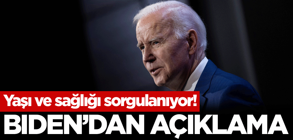 Yaşı ve sağlığı sorgulanıyor! Biden'dan açıklama