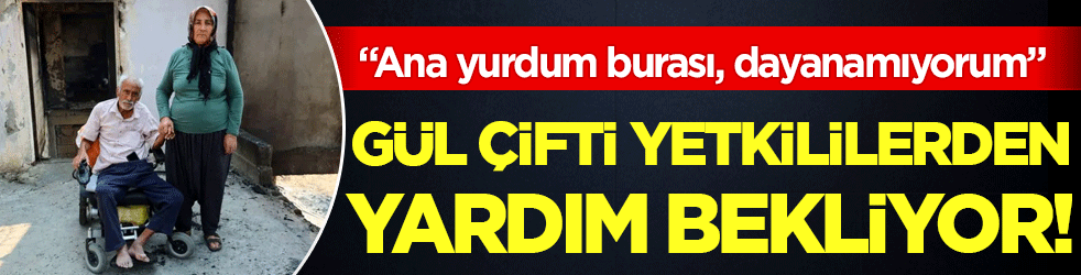 Yaşlı çift yetkililerden yardım istedi: Ana yurdum burası dayanamıyorum!