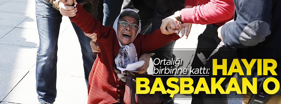 Yaşlı kadın Barzani'yi Davutoğlu zannetti