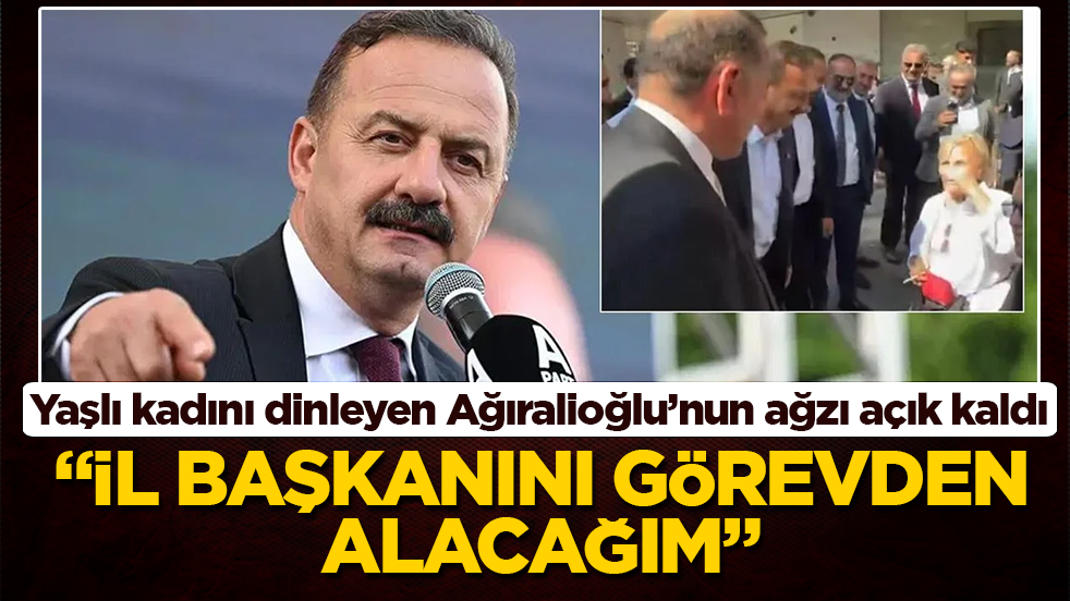 Yaşlı kadını dinleyen Ağıralioğlu’nun ağzı açık kaldı: İl başkanını görevden alacağım