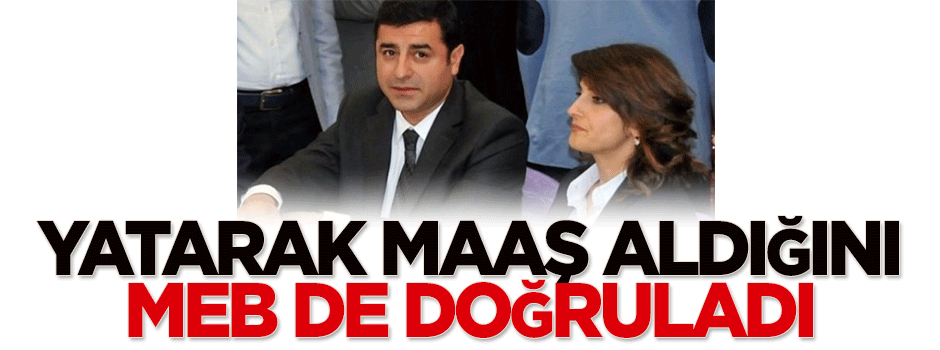 Yatarak maaş aldığını MEB de doğruladı