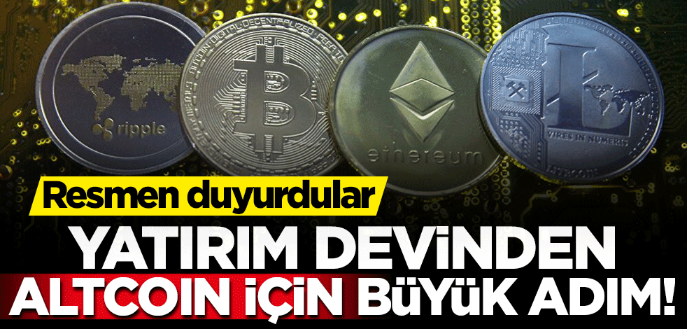 Yatırım devinden altcoin için büyük adım! Resmen duyurdular