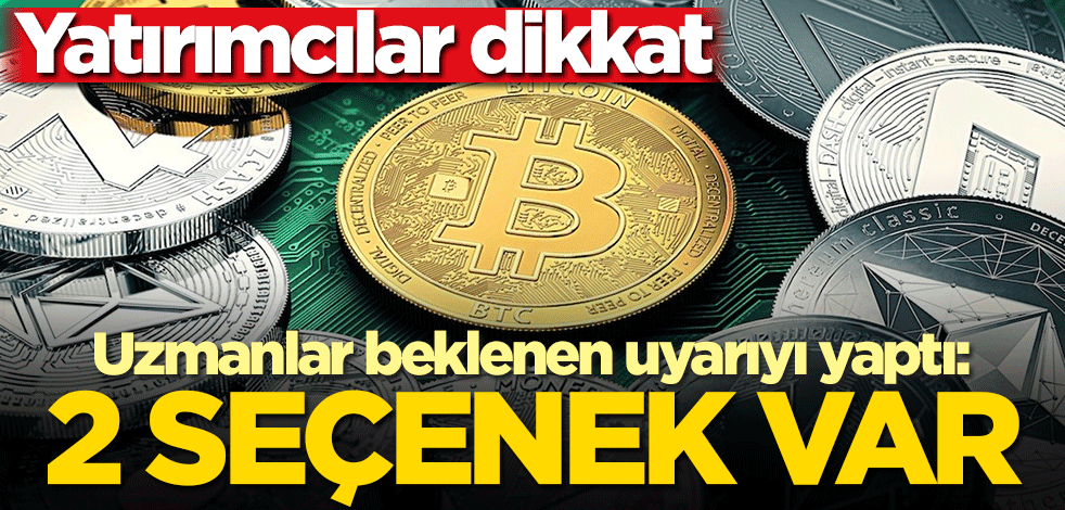 Yatırımcılar dikkat! Uzmanlar beklenen uyarıyı yaptı: 2 seçenek var kripto para…