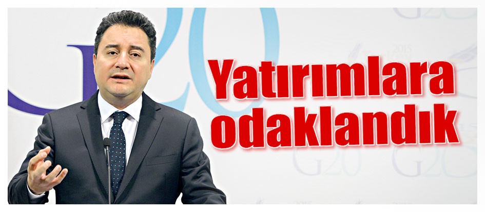 Yatırımlara odaklandık