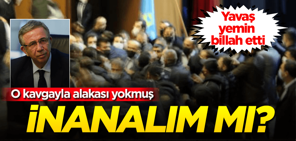Yavaş ısrarlı: O kavgada parmağım yok