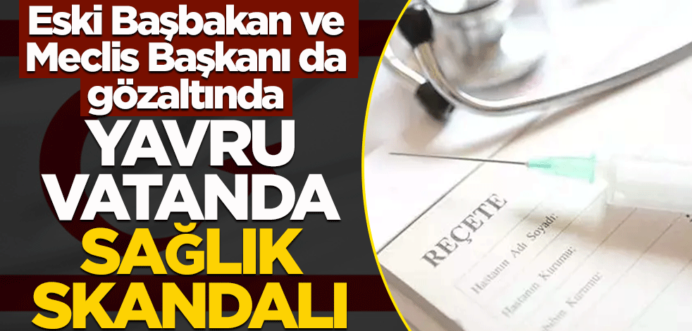 Yavru vatanda sağlık skandalı! Eski Başbakan ve Meclis Başkanı da gözaltında