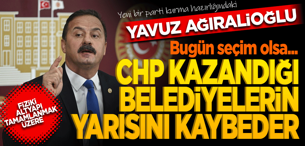Yavuz Ağıralioğlu: "Bugün seçim olsa CHP kazandığı belediyelerin yarısını kaybeder"