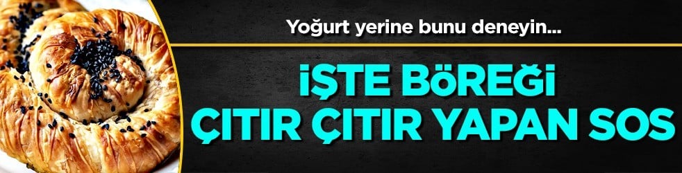 Yaz kış yiyin... Böreği çıtır çıtır yapan sos herkesi dumura uğrattı: Elma veya üzüm kullanın
