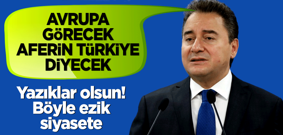 Yazıklar olsun böyle ezik siyasete