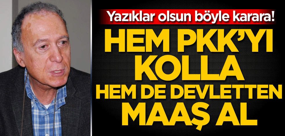 Yazıklar olsun böyle karara! Hem PKK'yı kolla, hem de devletten maaş al