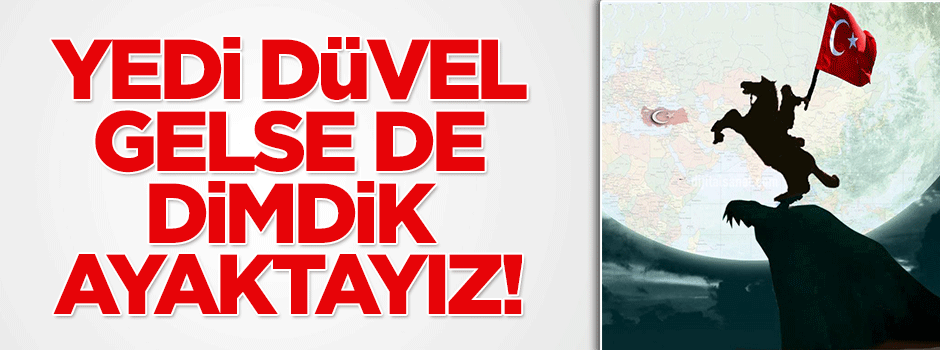 Yedi düvel de gelse, dimdik ayaktayız biz!