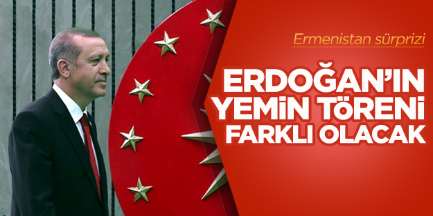 Yemin töreninde Ermenistan sürprizi