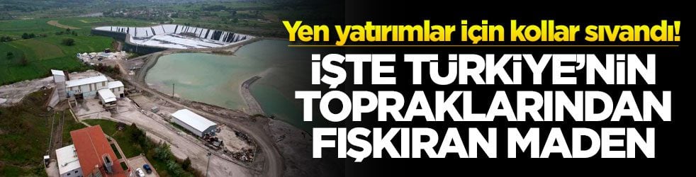 Yen yatırımlar için kollar sıvandı! İşte Türkiye'nin topraklarından fışkıran maden