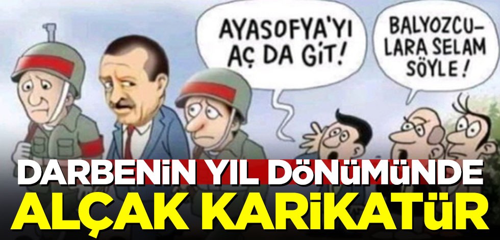 Yeni Asya'dan alçak Erdoğan karikatürü
