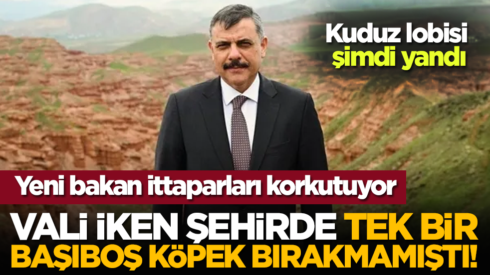 Yeni bakan ittaparları korkutuyor: Vali iken şehirde tek bir başıboş köpek bırakmamıştı!