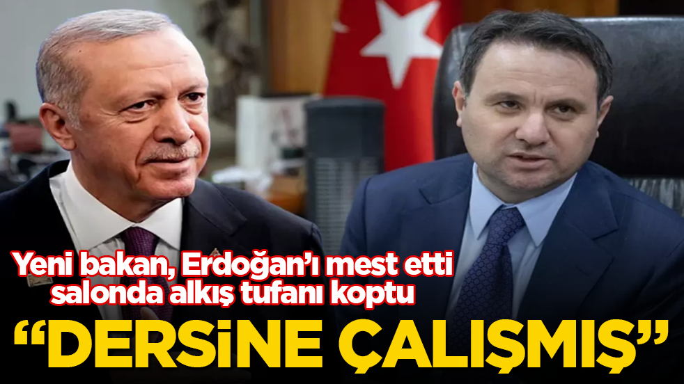 Yeni bakan, Tayyip Erdoğan’ı mest etti, salonda alkış tufanı koptu: Dersine çalışmış