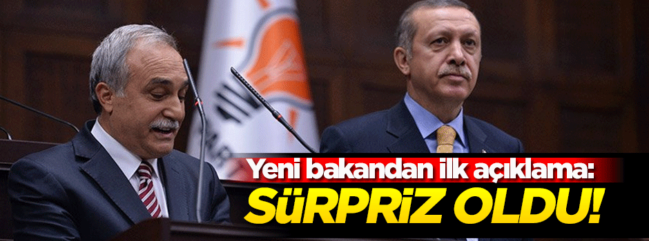 Yeni bakandan ilk açıklama: Sürpriz oldu!