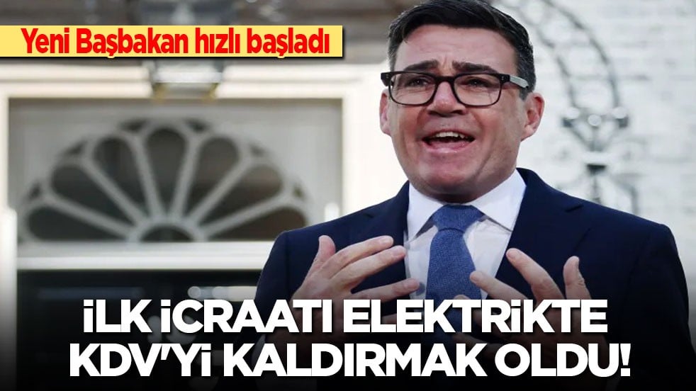 Yeni Başbakan hızlı başladı: İlk icraatı elektrikte KDV'yi kaldırmak oldu