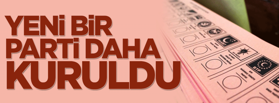 Yeni bir parti daha kuruldu: AS Parti