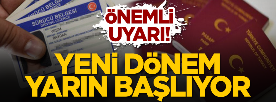 Yeni dönem yarın başlıyor...Önemli uyarı!