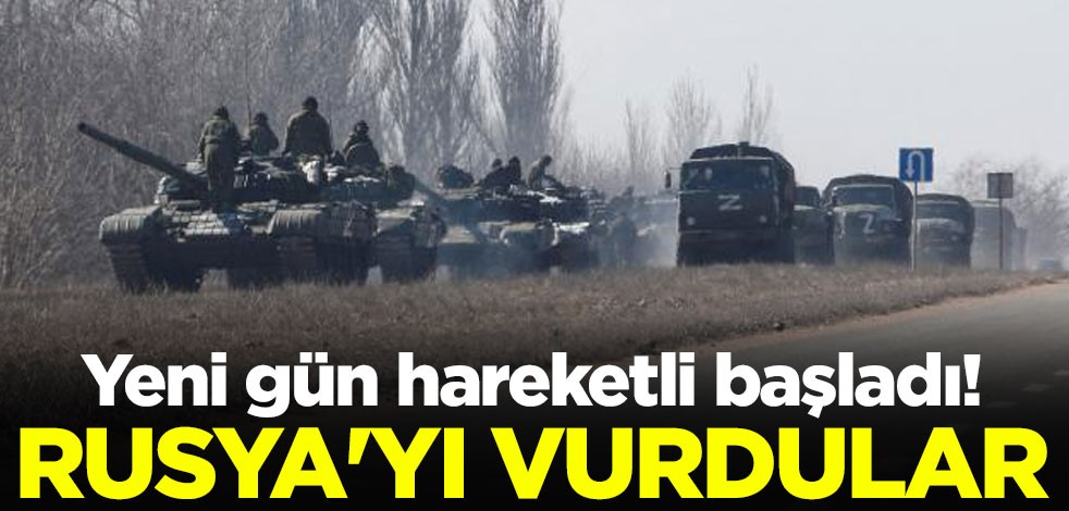 Yeni gün hareketli başladı! Rusya'yı vurdular