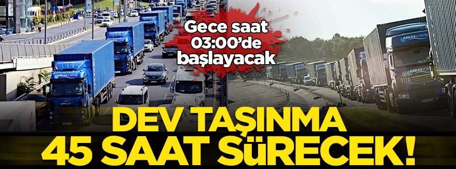 Yeni havalimanına taşınma 45 saatte tamamlanacak