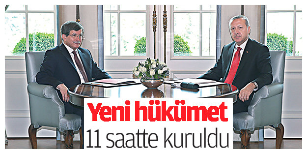 Yeni hükümet 11 saatte kuruldu