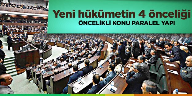 Yeni hükümetin 4 önceliği