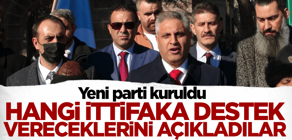Yeni parti hangi ittifakı destekleyeceklerini açıkladı!