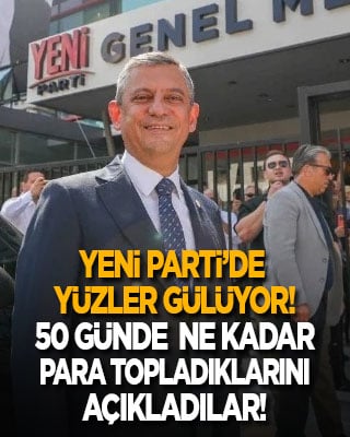 Yeni Parti’de yüzler gülüyor! 50 günde topladıkları bağış miktarını açıkladılar