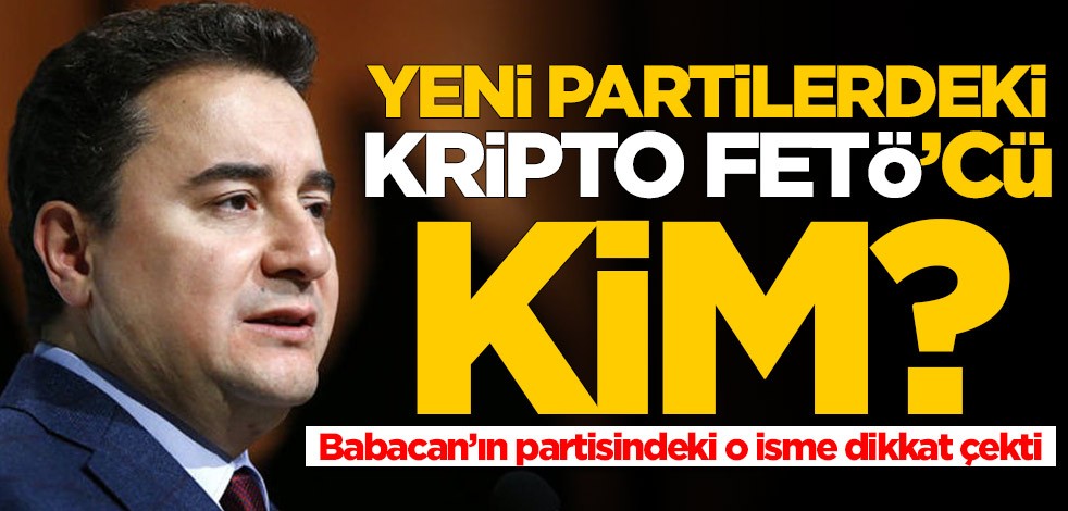 Yeni partilerdeki kripto FETÖ'cü kim? Ali Babacan'ın partisindeki o isme dikkat çekti