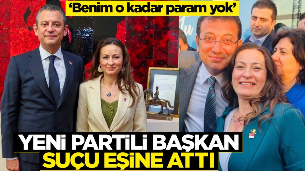 Yeni partili başkan suçu eşine attı! ‘Benim o kadar param yok’