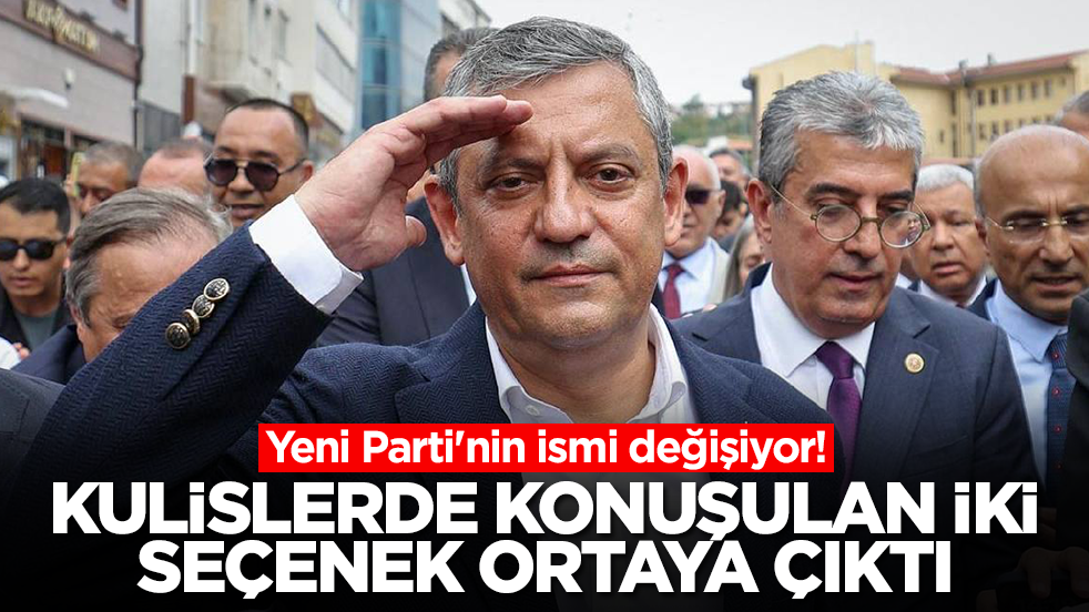 Yeni Parti'nin ismi değişiyor: Kulislerde konuşulan iki seçenek ortaya çıktı