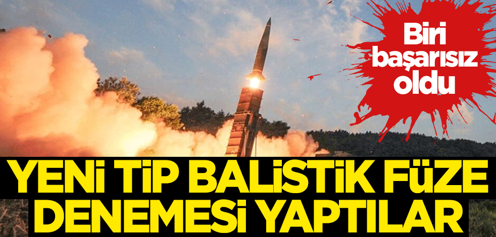 Yeni tip balistik füze denemesi yaptılar! Biri başarısız oldu