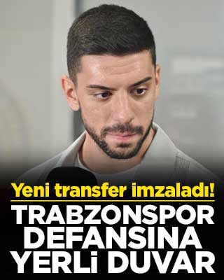 Yeni transfer imzaladı! Trabzonspor defansına yerli duvar