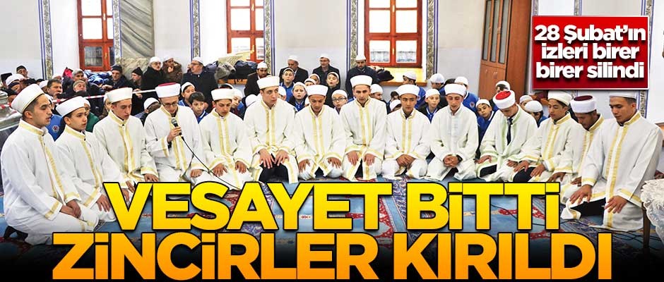 Vesayet bitti kilitler kırıldı