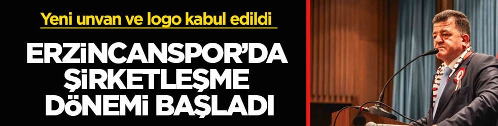 Yeni unvan ve logo kabul edildi! Erzincanspor’da şirketleşme dönemi başladı