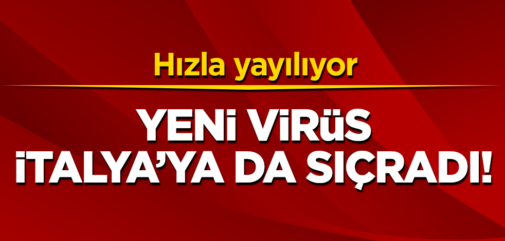 Yeni virüs İtalya'ya da sıçradı! Hızla yayılıyor