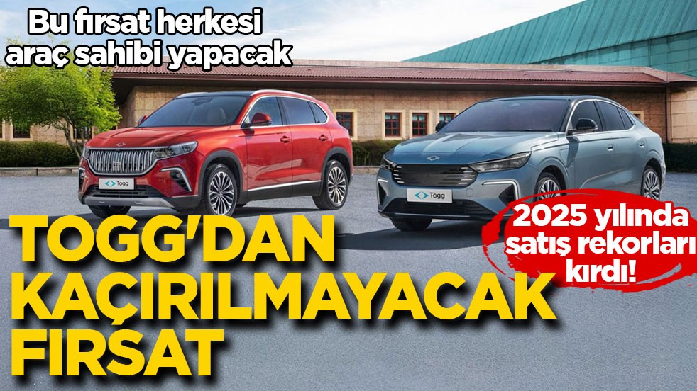 Yeni yıla güçlü başladı! Togg'dan kaçırılmayacak fırsat