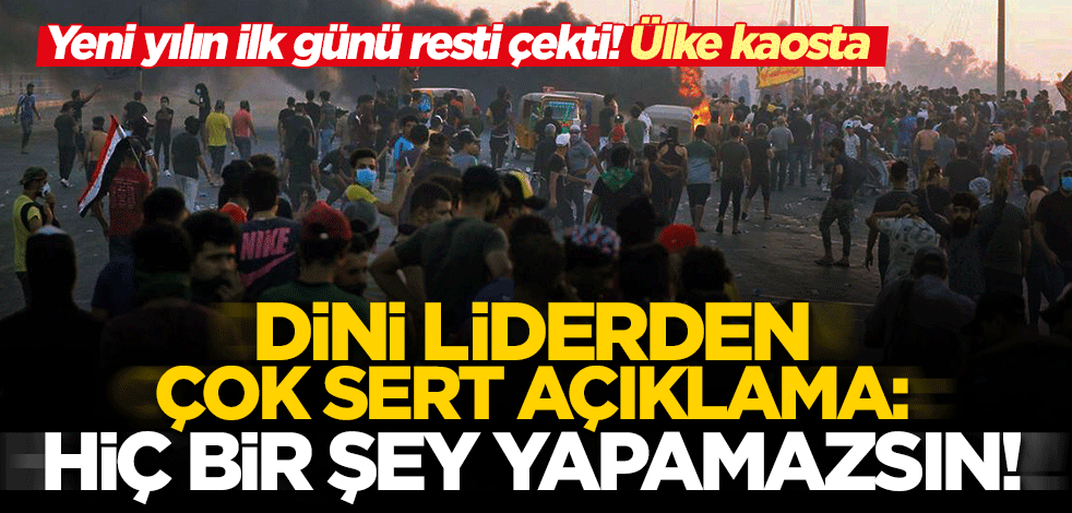 Yeni yılın ilk günü resti çekti! Dini liderden çok sert açıklama