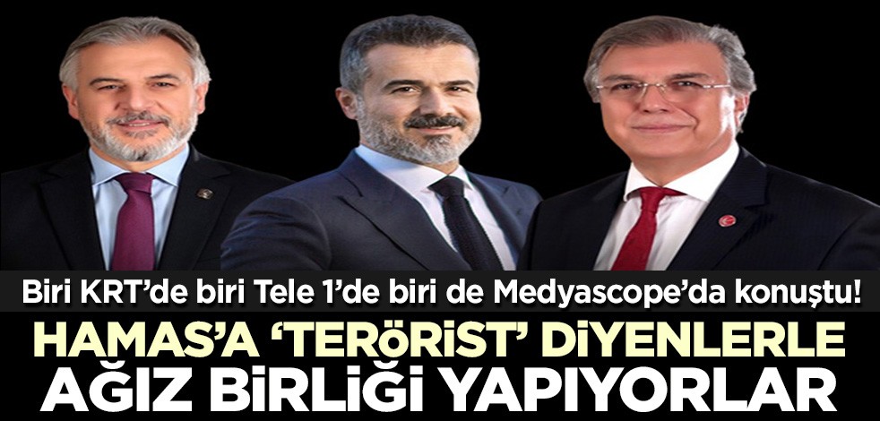 Yeniden Refah'ın 3 kritik ismi! Biri KRT'de biri Medyascope'da biri de Tele 1'de "Gazze" provokasyonu yaptı