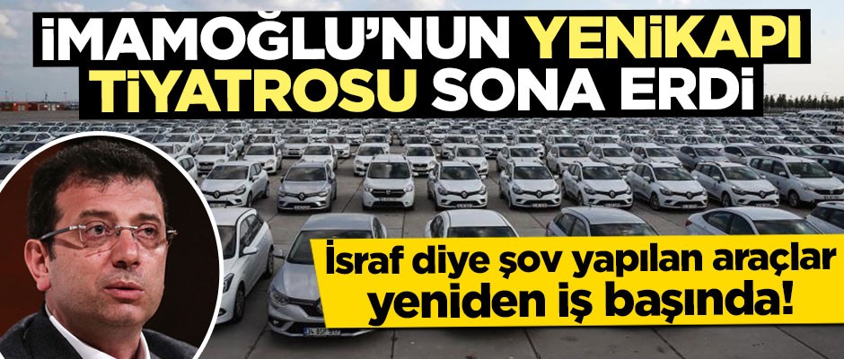 Yenikapı tiyatrosu sona erdi, araçlar yeniden göreve başladı
