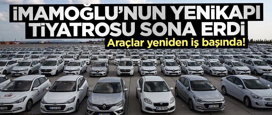 Yenikapı tiyatrosu sona erdi... Araçlar yeniden iş başında!